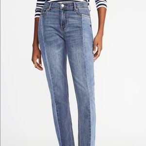 Old Navy Perfect Straight 2-Tone Denim